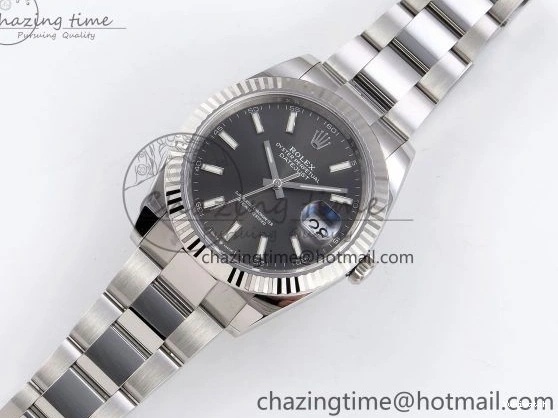 VR3235 DateJust 904L Dial on SS Edition Steel Best Bracelet Gray 41 Oyster 126334 1:1 C+F 0517